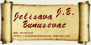 Jelisava Bunuševac vizit kartica